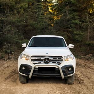 Mercedes X-Class 2017+ Uyumlu Yedek Parça Off Road Krom Ön Koruma Ön Tampon Koruma Demiri Krom Dinamic Plus AQM4WD PWT21