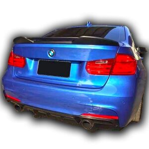 Bmw F30 Uyumlu Yedek Parça Delikli Spoiler Boyasız Fiber