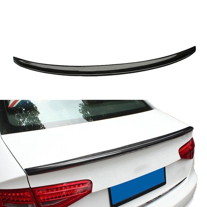 Audi A4 B8 Uyumlu Yedek Parça Spoiler Boyasız Fiber
