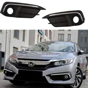 Honda Civic Fc5 Uyumlu Yedek Parça 2016-2020 Makyajsız Kasa Ön Sis Ledi Tek Çizgi