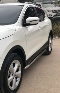 Mercedes X-Class 2017+ Uyumlu Yedek Parça Off Road Yan Basamak (Sport Style)  Krom AQM4WD PSS01