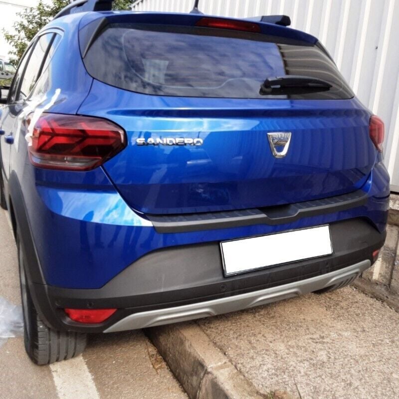 Dacia Sandero 2021- Uyumlu Yedek Parça Arka Tampon Eşiği Mat Siyah