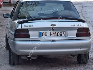 Ford Escord  Uyumlu Yedek Parça Sedan Işıklı Spoier