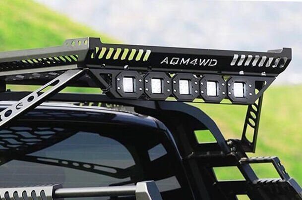 Toyota Revo 2010-2015 Uyumlu Yedek Parça Sepetli Roll Bar Işık Seti AQM4WD S01